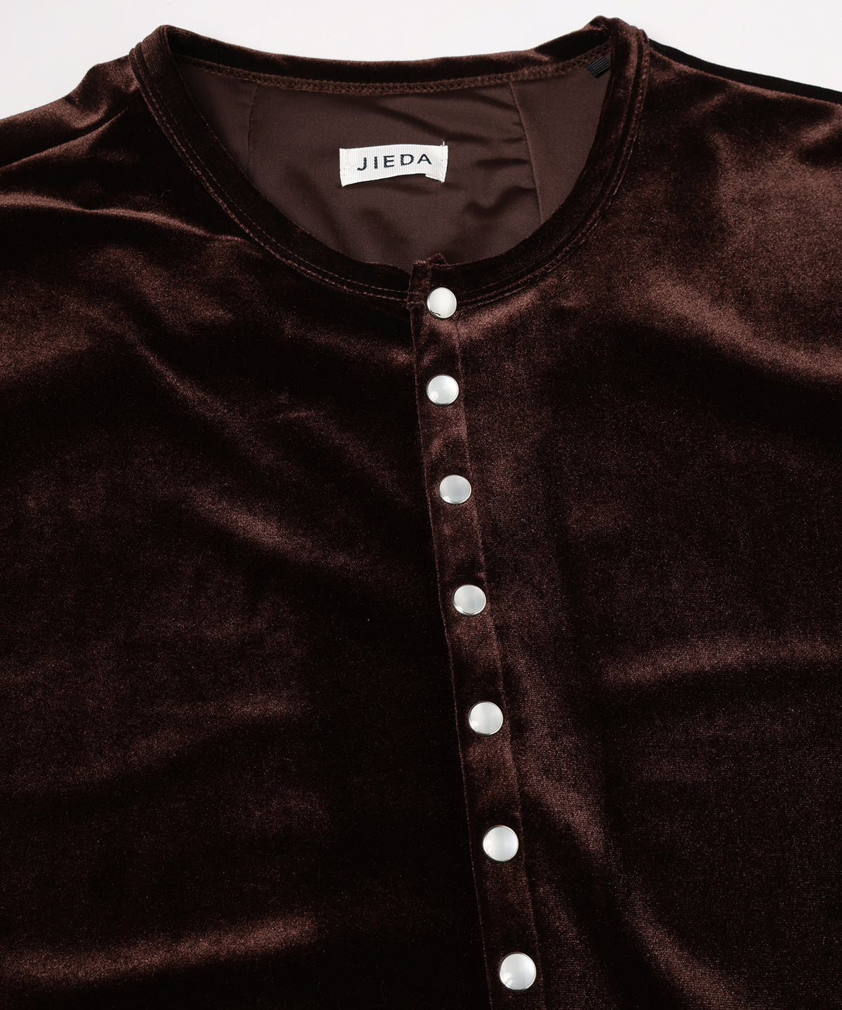VELOR SNAP CARDIGAN